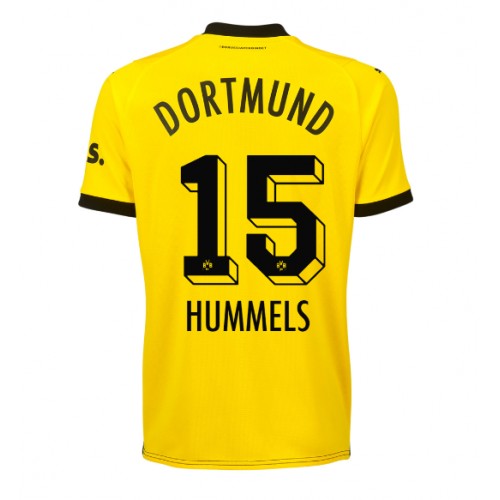 Maillot de foot Borussia Dortmund Mats Hummels #15 Domicile Femmes 2023-24 Manches Courte